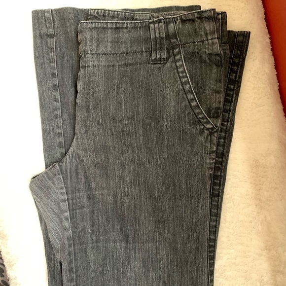 INC Petite faded black wide leg jeans - Picture 5 of 5